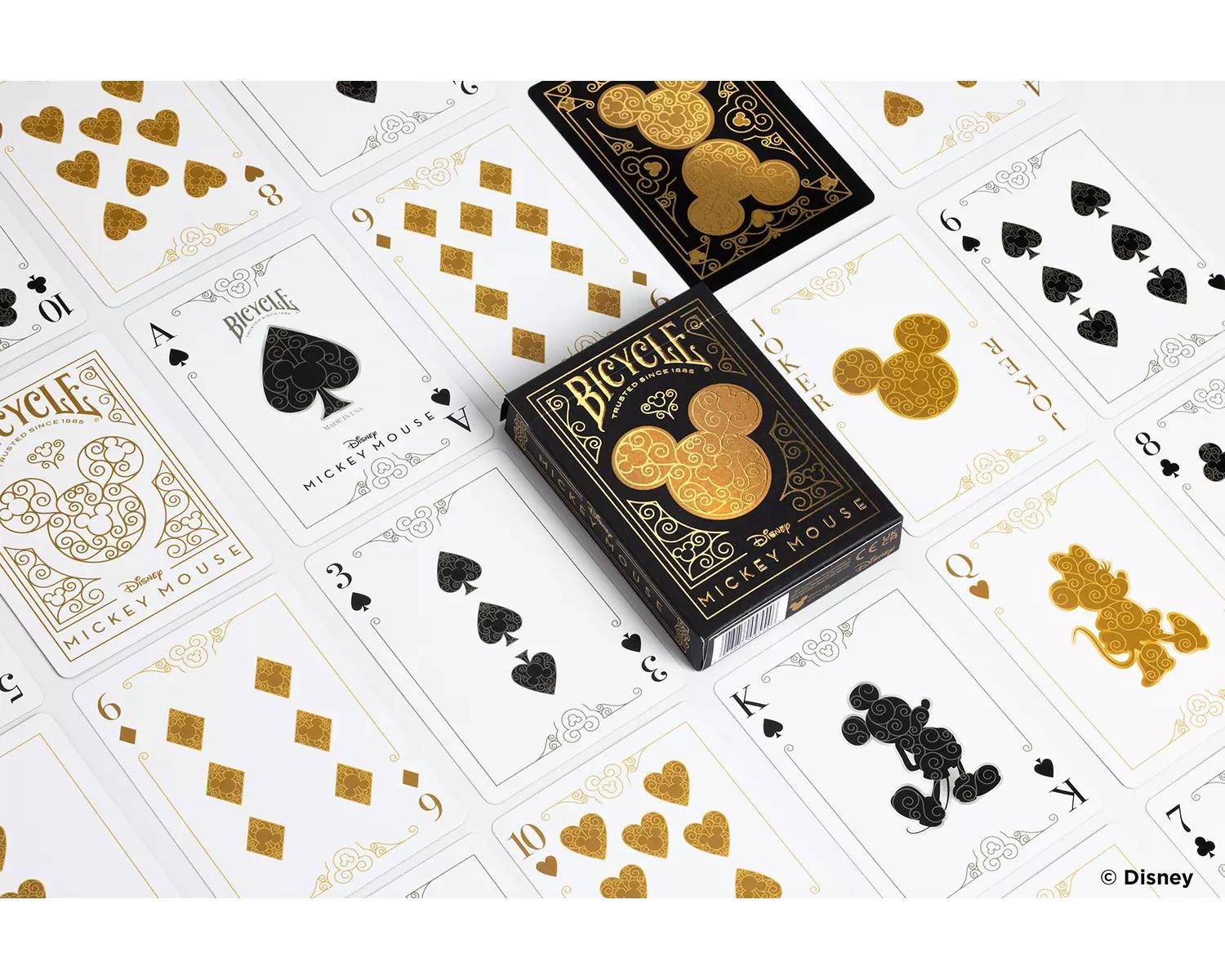Bicycle® Kartendeck - Disney Mickey Mouse Black and Gold Kartenspiel Spielkarten Pokerkarten