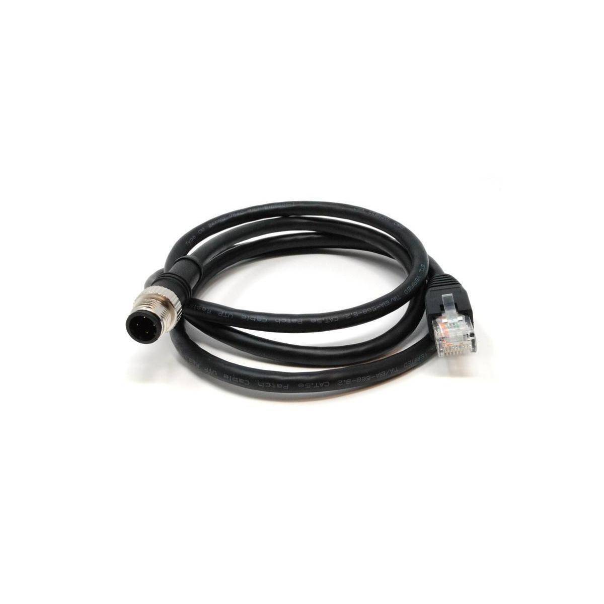 CBL-M12D(MM4P)/RJ45-100 IP67 - D-kodiertes M12-auf-RJ45, schwarz, IP67-zertifiziert, 1 m