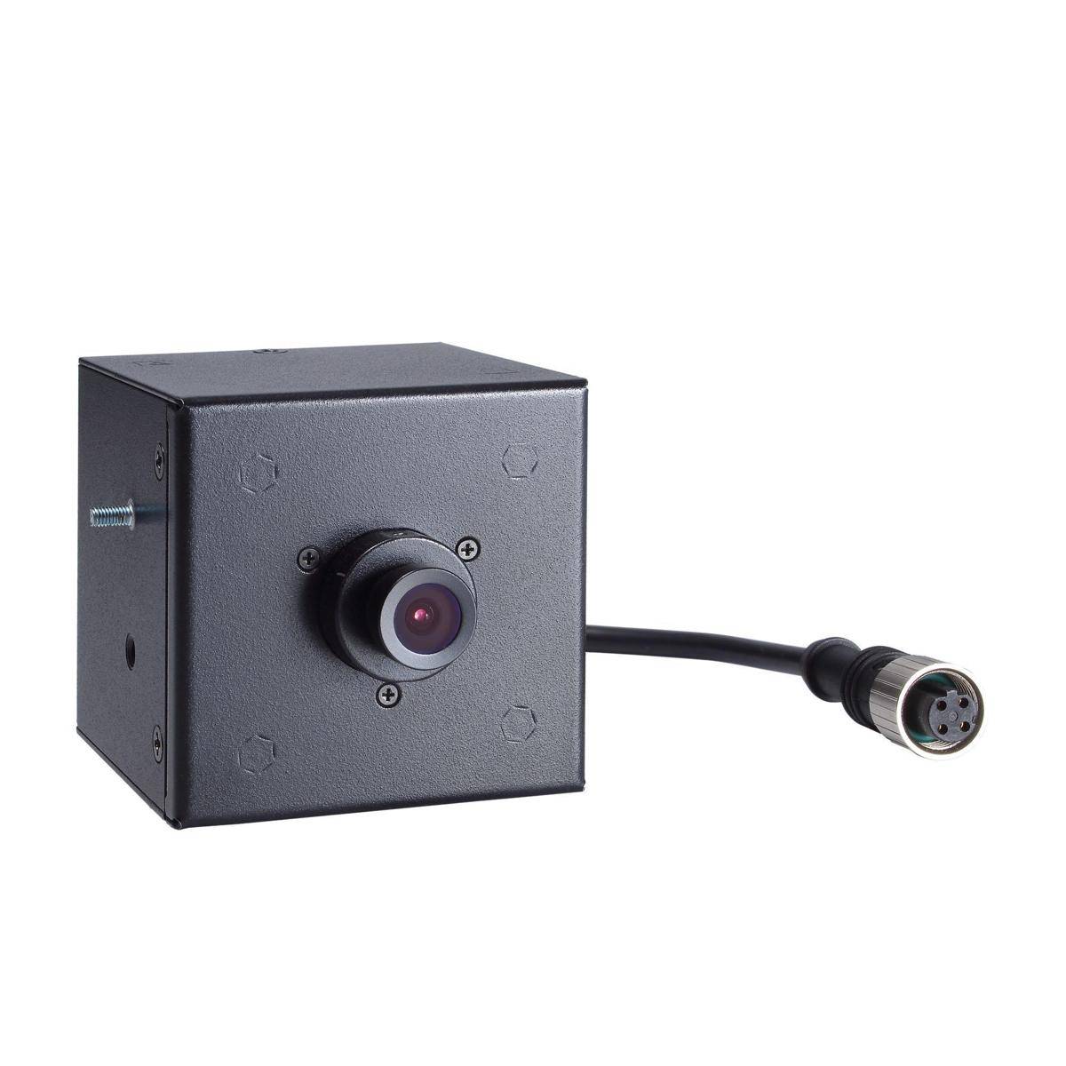 VPORT P06HC-1V28M - EN 50155, HD-Bild, kubische IP-Kamera mit M12-Stecker, PoE, 2,8 mm Objektiv