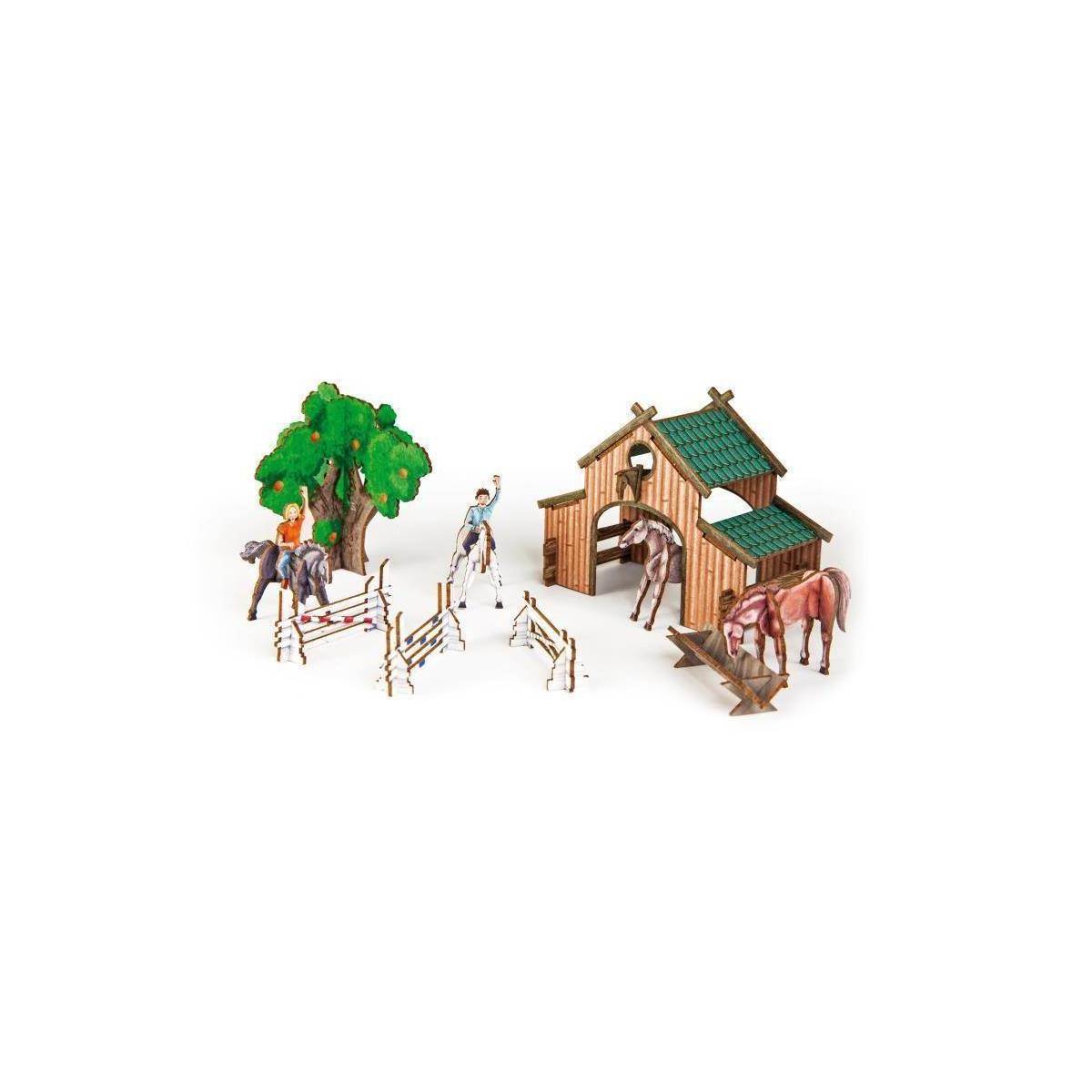 8501 - 3D Bastelset "Pferderanch"