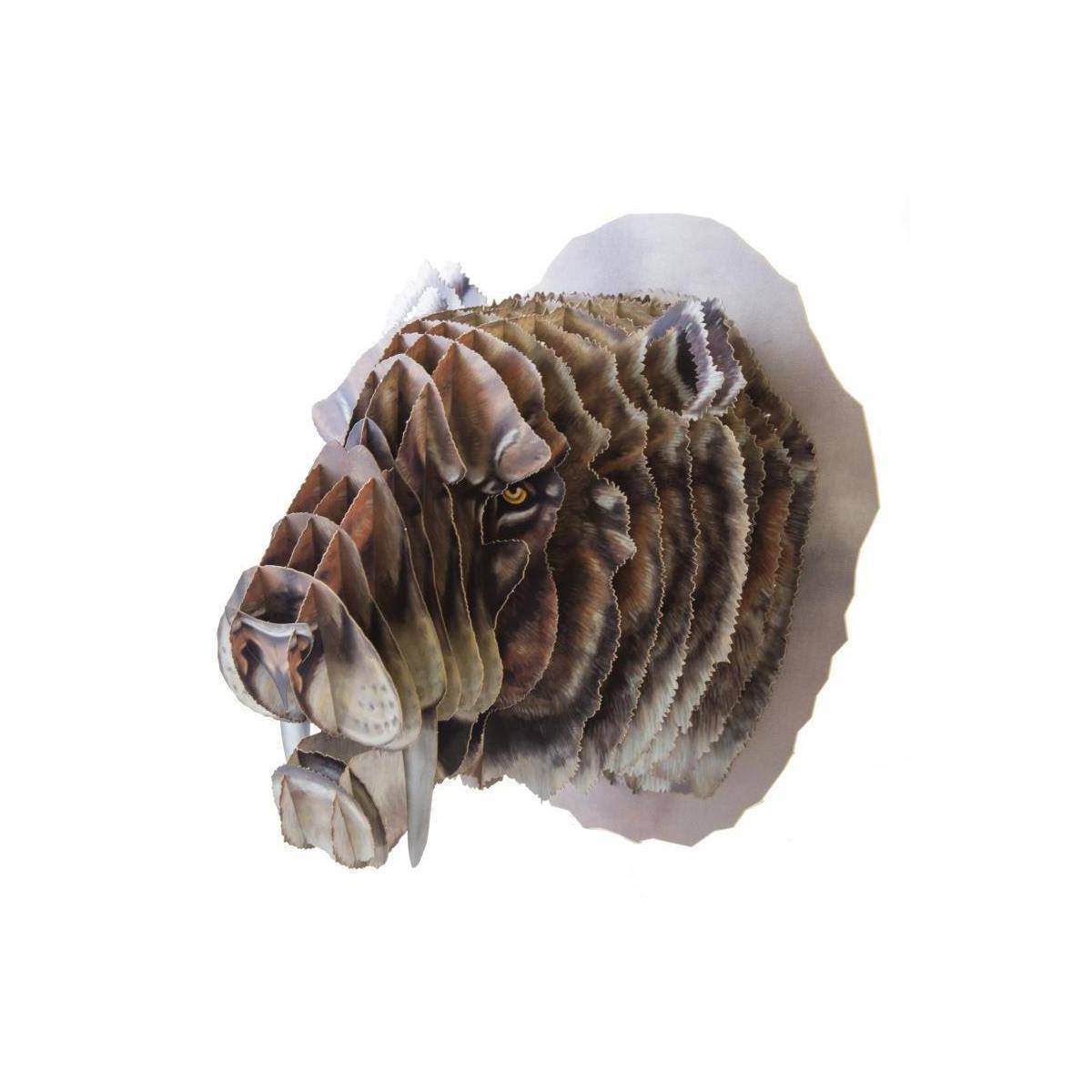 8601 - 3D Tierkopf "Säbelzahntiger"