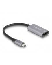 Delock Highspeed - Videoadapter - 24 pin USB-C männlich zu HDMI weiblich - 15 cm - Grau/Schwarz - unterstützt 4K 60 Hz (4096 x 2160)