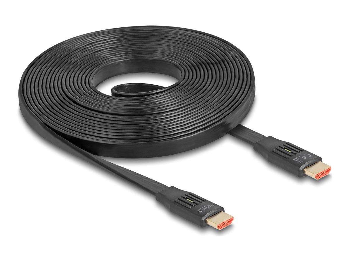 Delock - Highspeed - HDMI-Kabel mit Ethernet - HDMI männlich zu HDMI männlich - 5 m - Schwarz - unterstützt 8K 60 Hz (76