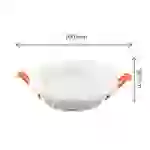 Spectrum LED DURE 3 MAX Badezimmerleuchte 18W rund 2200lm weiß IP44 Warmweiß 3000K Spectrum LED DURE 3 MAX Badezimmerleuchte 18W rund 2200lm weiß IP44 Warmweiß 3000K