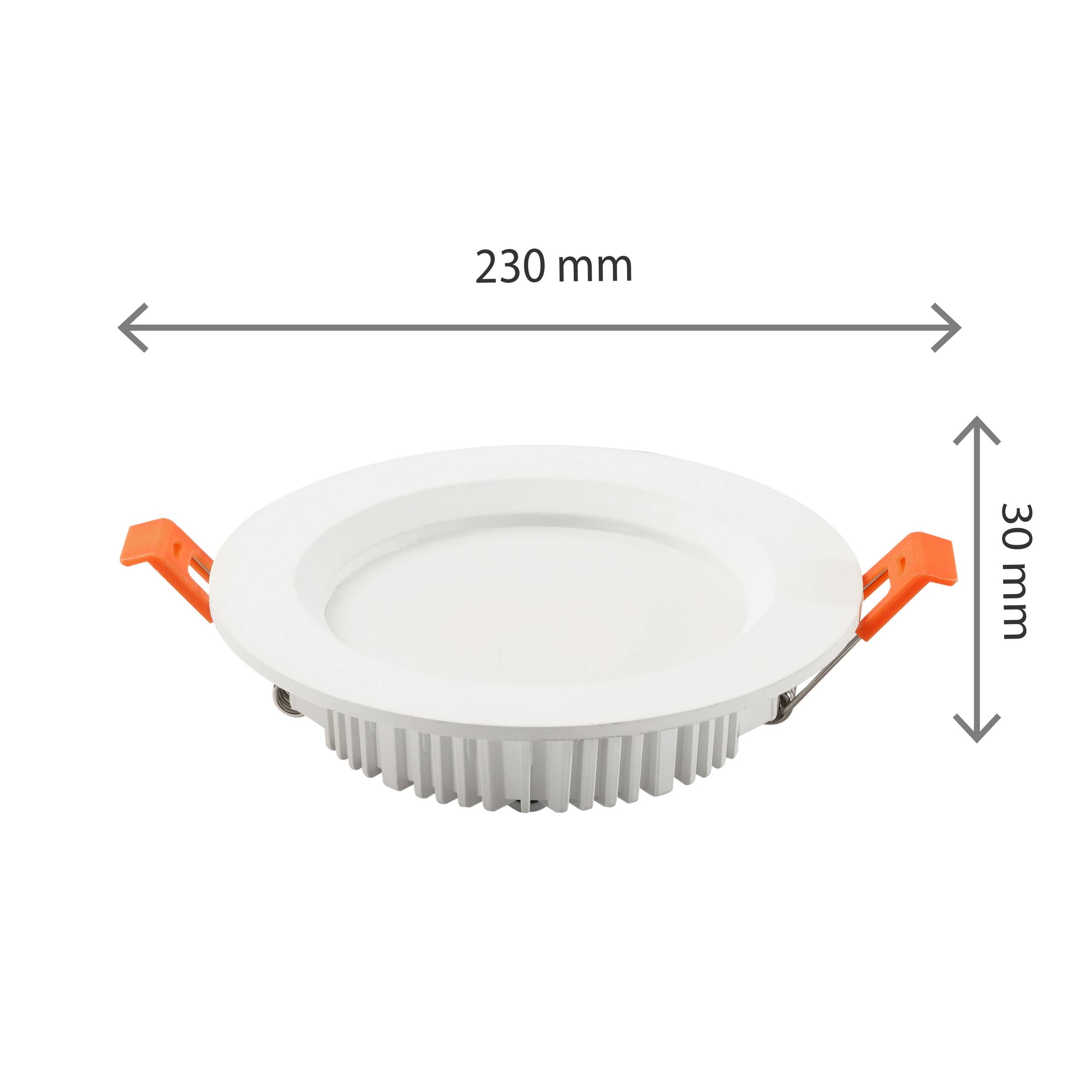Spectrum LED DURE 3 MAX Badezimmerleuchte 28W rund 3400lm weiß IP44 Neutralweiß 4000K