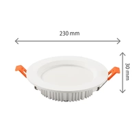 Spectrum LED DURE 3 MAX Badezimmerleuchte 28W rund 3400lm weiß IP44 Neutralweiß 4000K Spectrum LED DURE 3 MAX Badezimmerleuchte 28W rund 3400lm weiß IP44 Neutralweiß 4000K