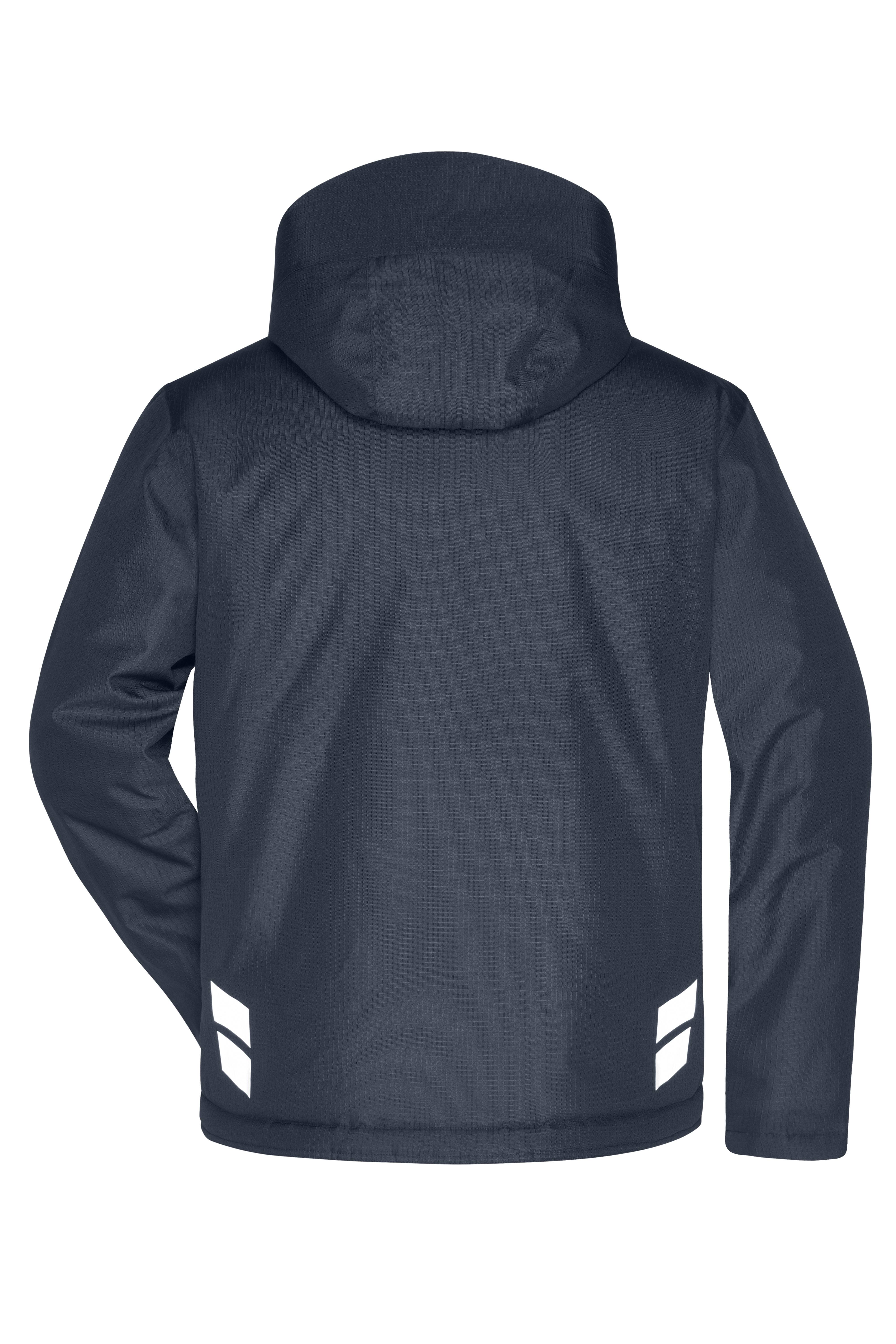 James & Nicholson® JN1815 Padded Hardshell Workwear Jacket Größe: S carbon/black