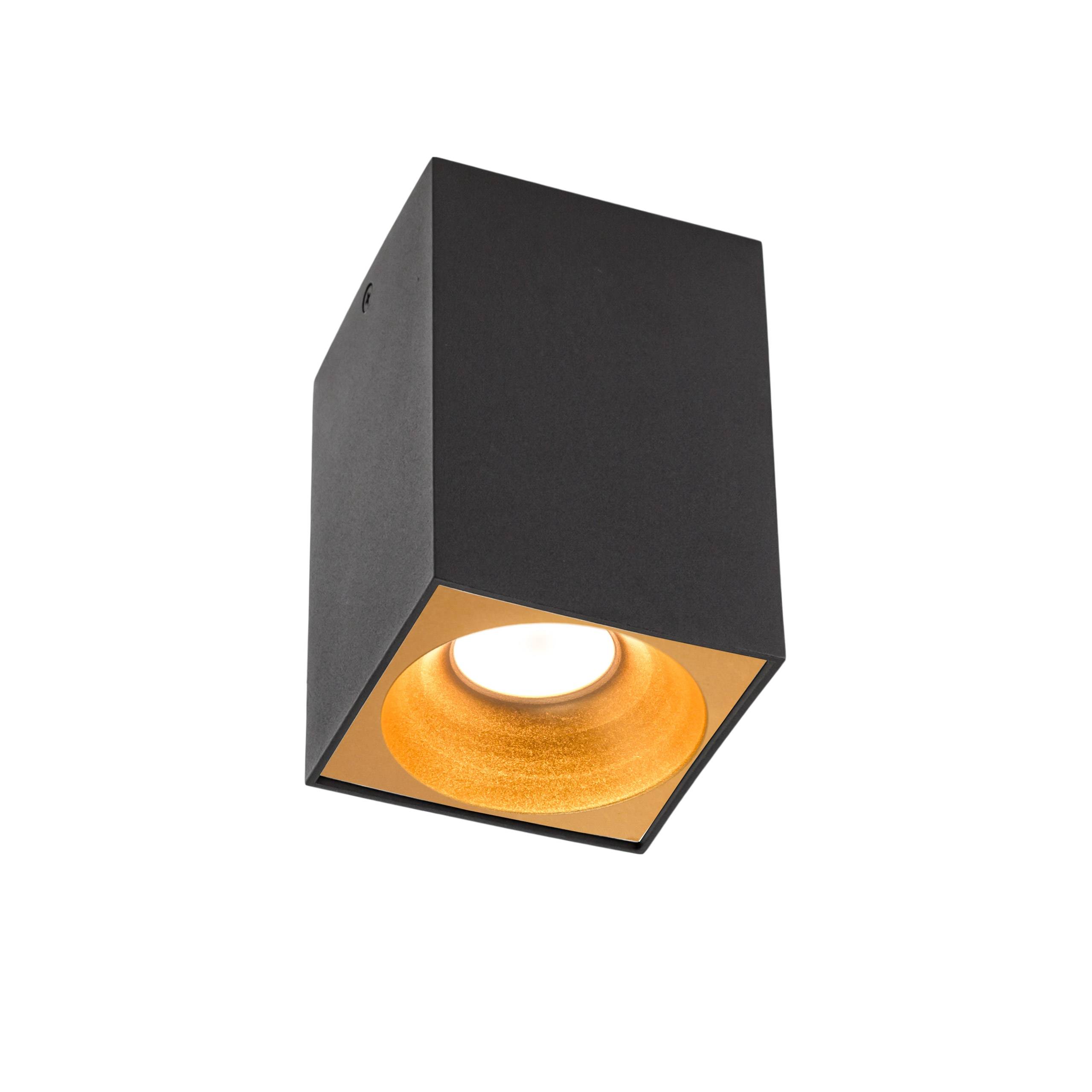 Spectrum LED Chloe Elemento GU10 schwarz Deckenleuchte max. 250V IP20 max. 50W eckig