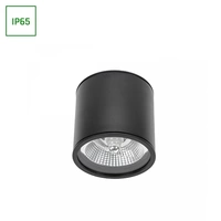 Spectrum LED Chloe GU10 AR111 Aufbauleuchte schwarz Deckenleuchte IP65 max. 12W rund Spectrum LED Chloe GU10 AR111 Aufbauleuchte schwarz Deckenleuchte IP65 max. 12W rund