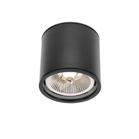 Spectrum LED Chloe GU10 AR111 Aufbauleuchte schwarz Deckenleuchte IP65 max. 12W rund Spectrum LED Chloe GU10 AR111 Aufbauleuchte schwarz Deckenleuchte IP65 max. 12W rund