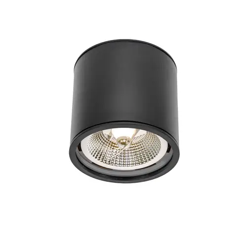Spectrum LED Chloe GU10 AR111 Aufbauleuchte schwarz Deckenleuchte IP65 max. 12W rund Spectrum LED Chloe GU10 AR111 Aufbauleuchte schwarz Deckenleuchte IP65 max. 12W rund
