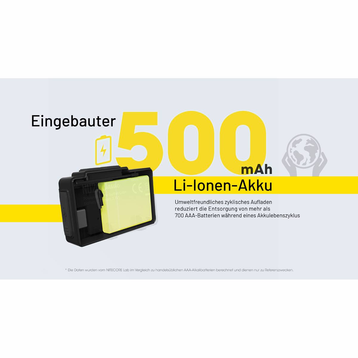 Nitecore NU20 Classic LED-Stirnlampe 360 Lumen - Grau/Schwarz