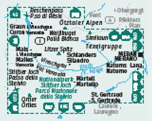 KOMPASS Wanderkarten-Set 670 Vinschgau / Val Venosta (3 Karten) 1:25.000