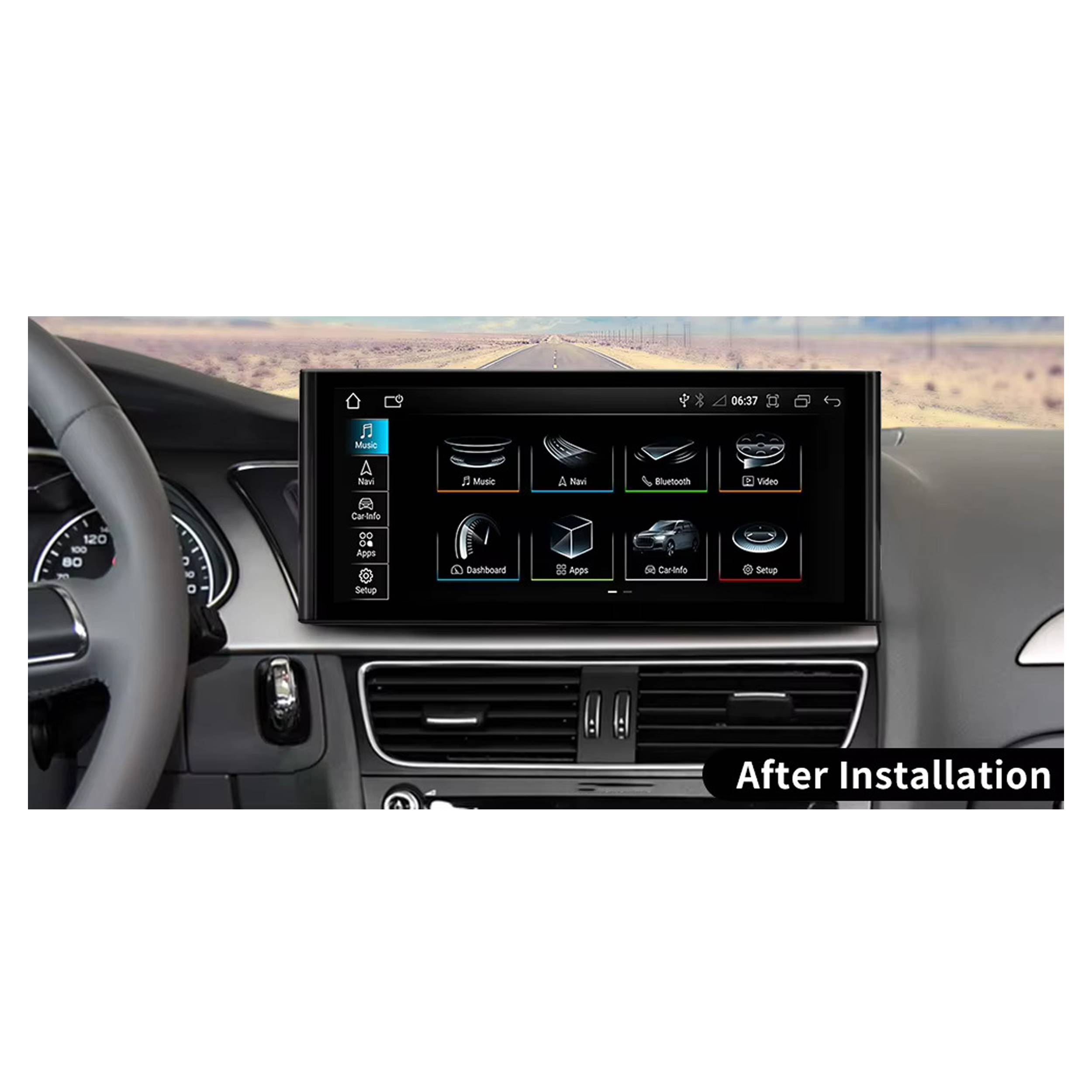 Für Audi A4 B8 8K A5 8T 8F MMI 2G 10.25" Touchscreen Android GPS Navi CarPlay