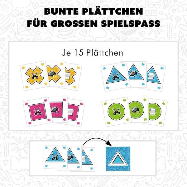 KOSMOS 684761 - Linx Schere-Stein+TicTacToe, Taktikspiel, Familienspiel