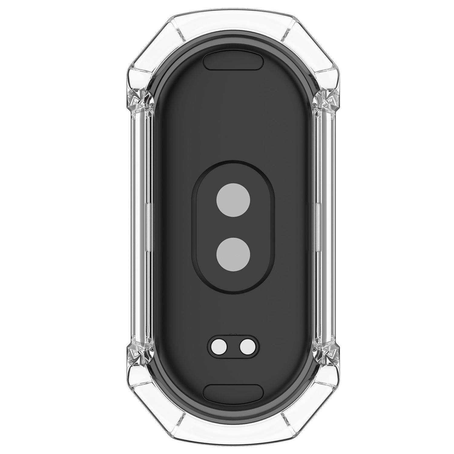 Für Xiaomi Smart Band 9 Kunststoff PC Hülle + Hart Glas Transparent