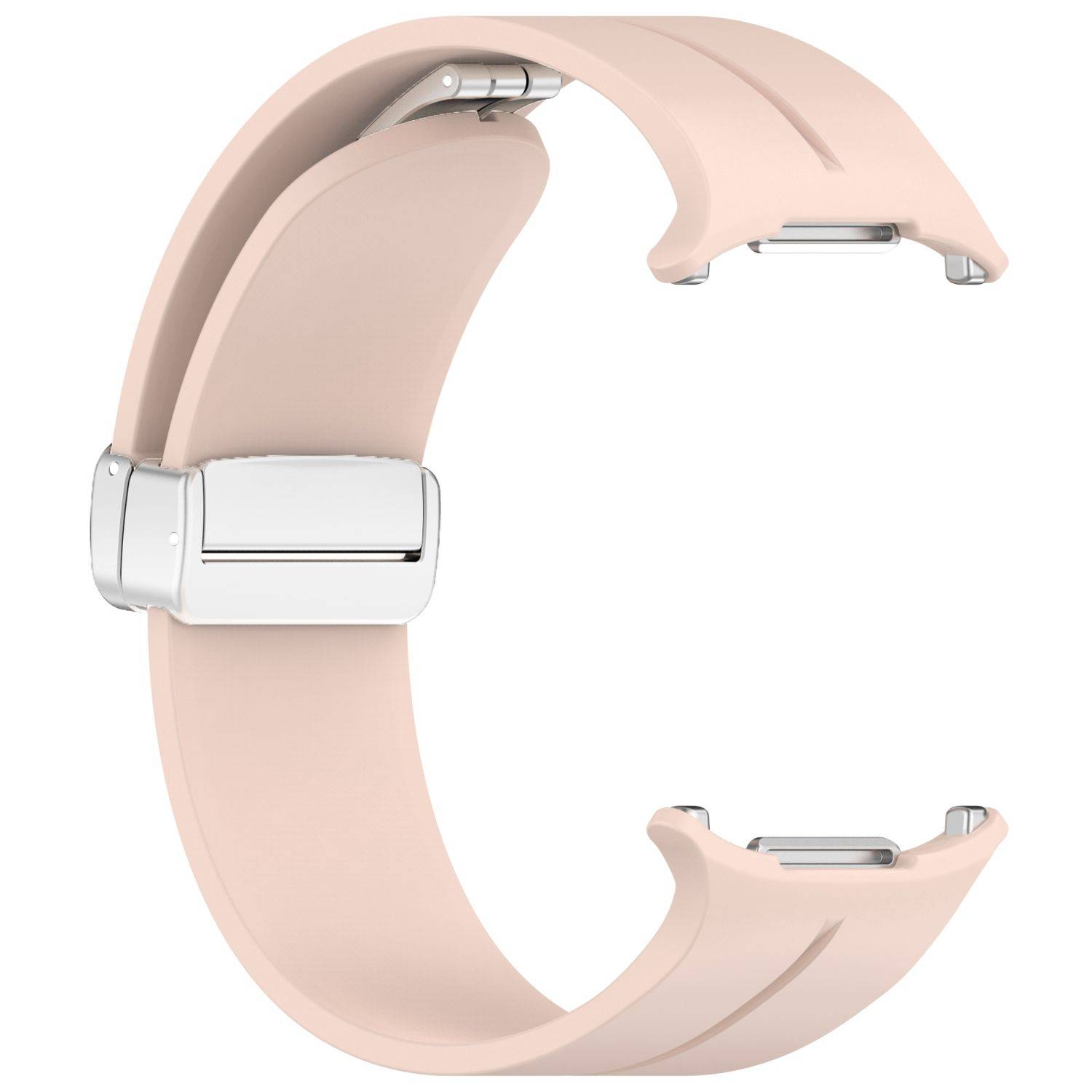 Für Samsung Galaxy Watch Ultra 47mm Silikon Magnetisches Armband Rosa