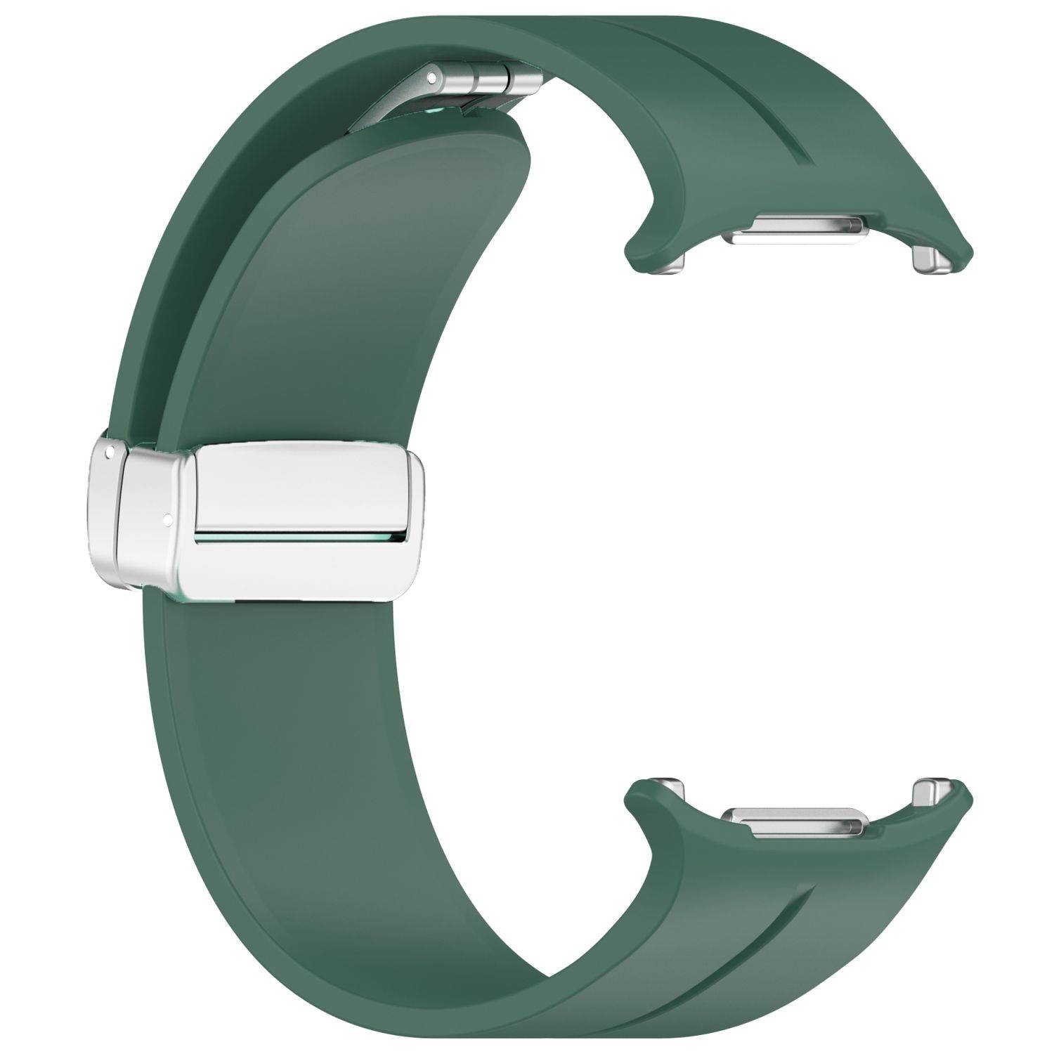 Für Samsung Galaxy Watch Ultra 47mm Silikon Magnetisches Armband Grün