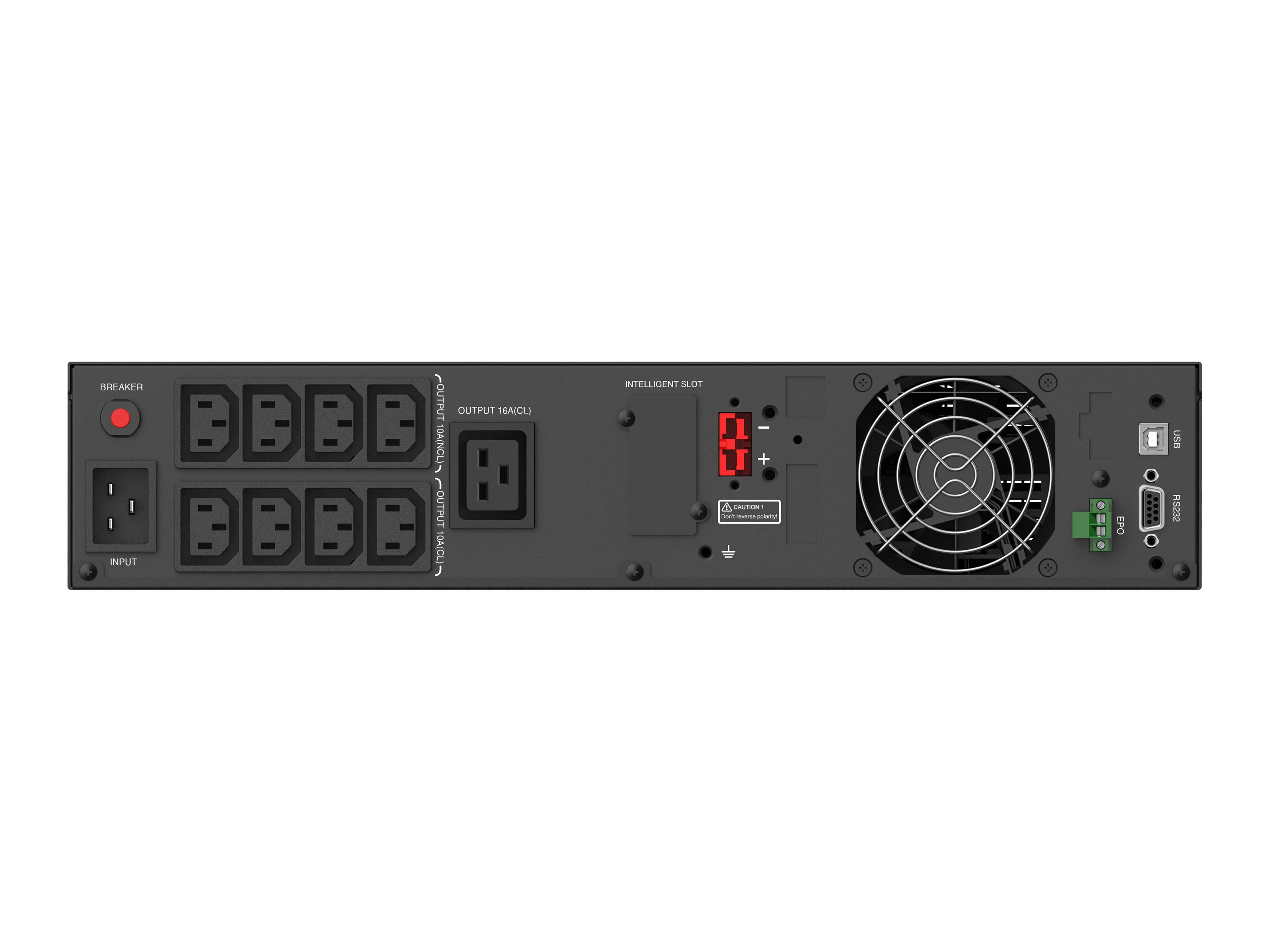 Conceptronic ZEUS USV Online UPS IEC EPO Port - - Rack-Modul - Online USV - 240 min