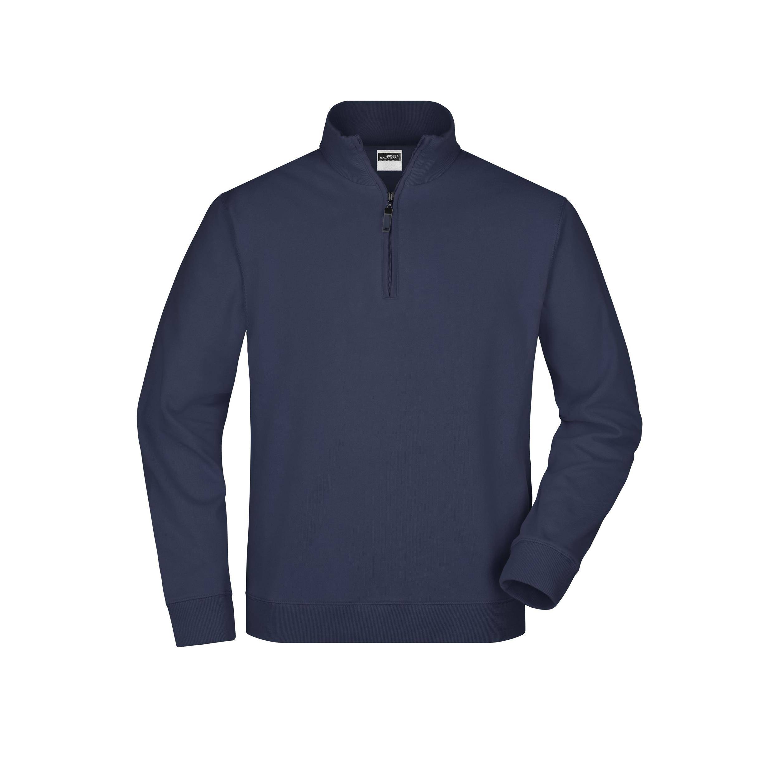 James & Nicholson® Zip-Sweatshirt JN352 Sweatshirt mit Stehkragen Größe: XXL