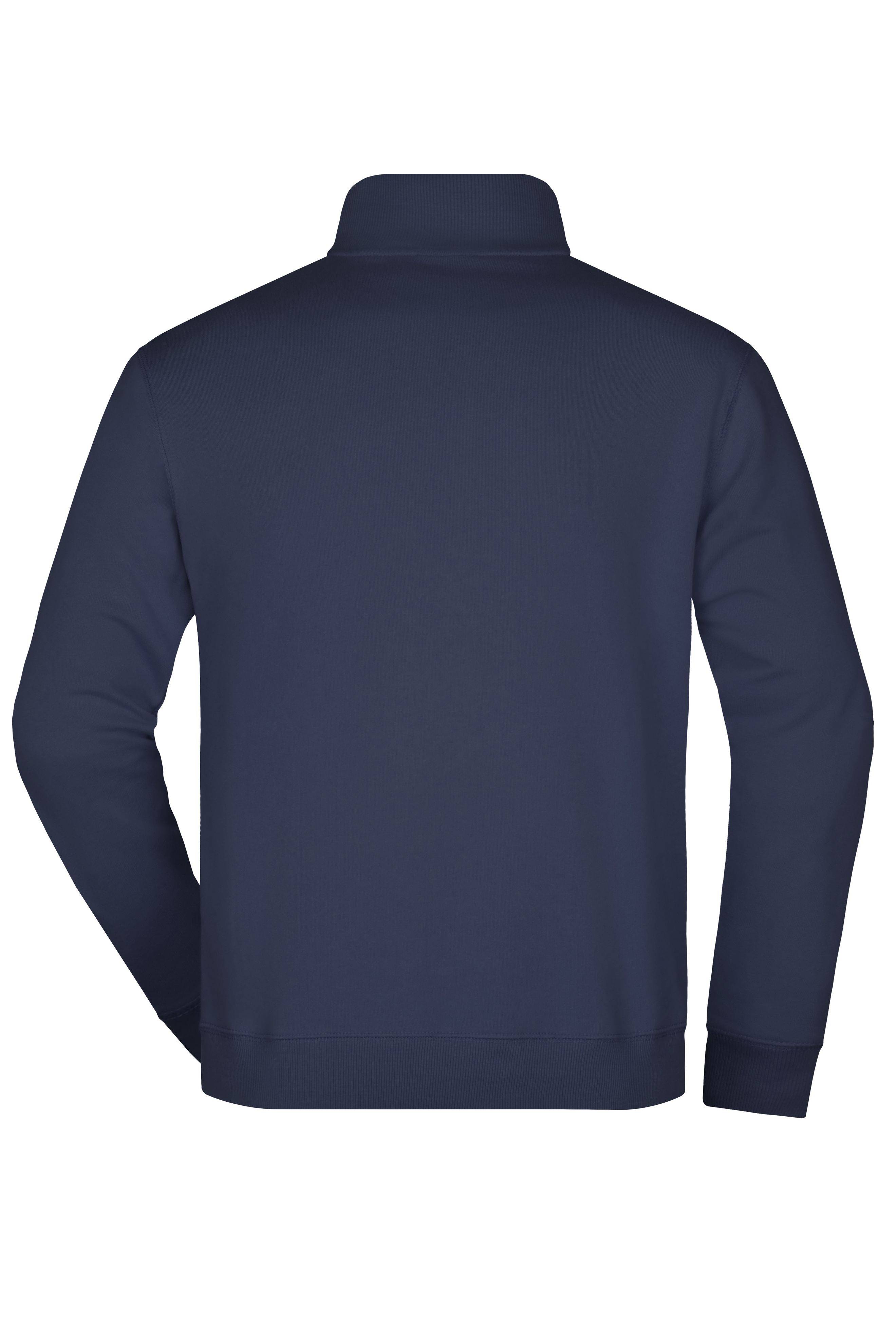 James & Nicholson® Zip-Sweatshirt JN352 Sweatshirt mit Stehkragen Größe: XXL