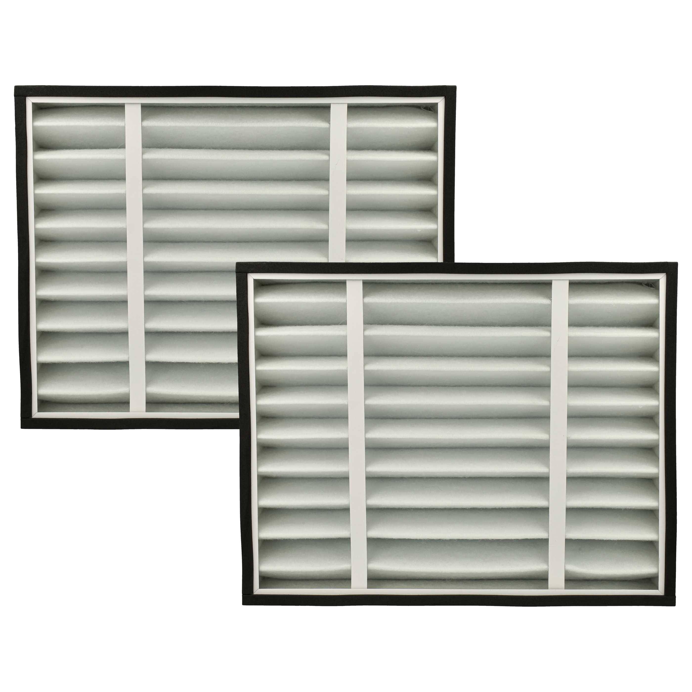 vhbw 2x Vorfilter kompatibel mit Dustcontrol DC AirCube 2000 Luftreiniger - Papier / Schaumstoff, Filterklasse G4 Weiß