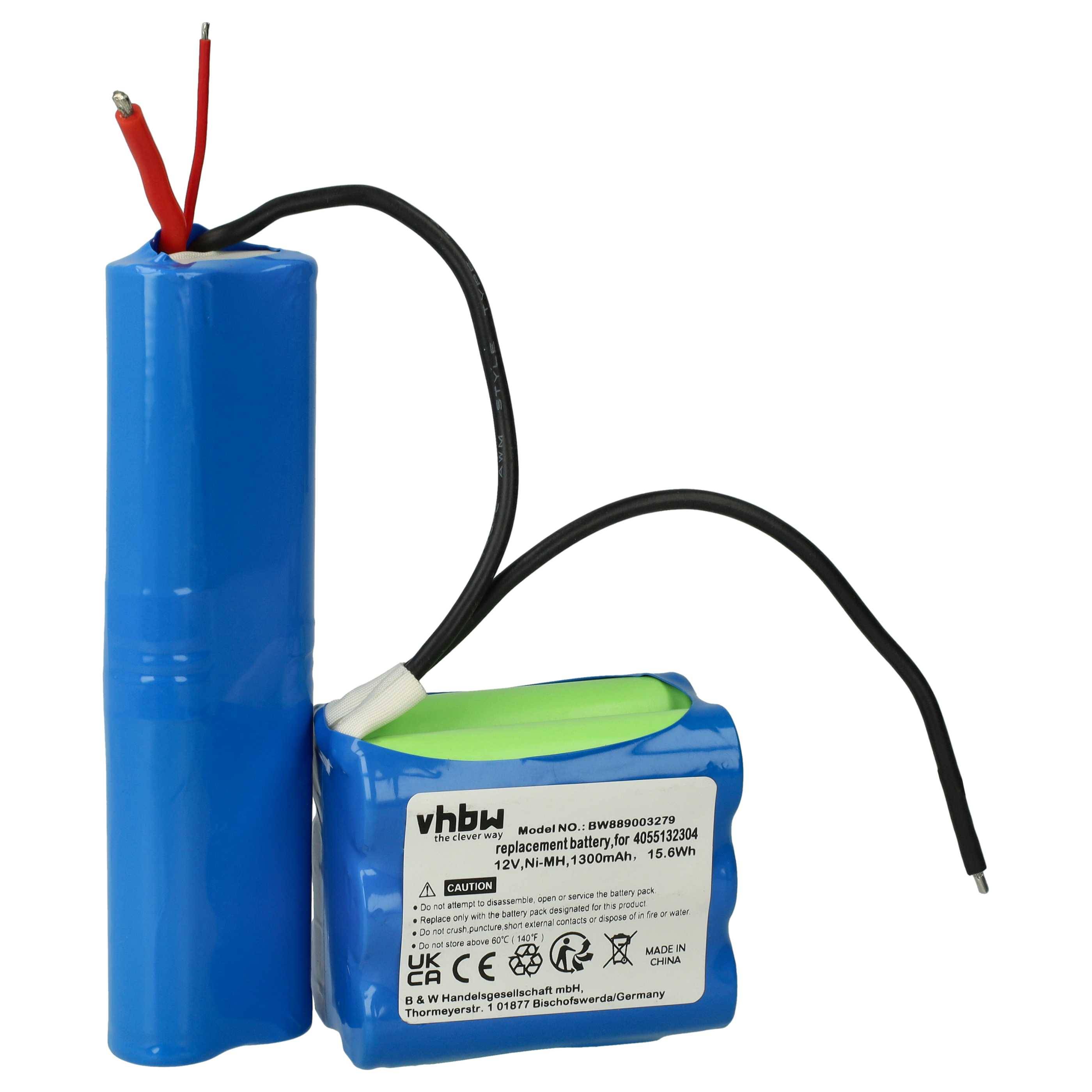 vhbw Akku kompatibel mit Electrolux ZB2924 90027206700 | Staubsauger (1300 mAh, 12 V, NiMH)