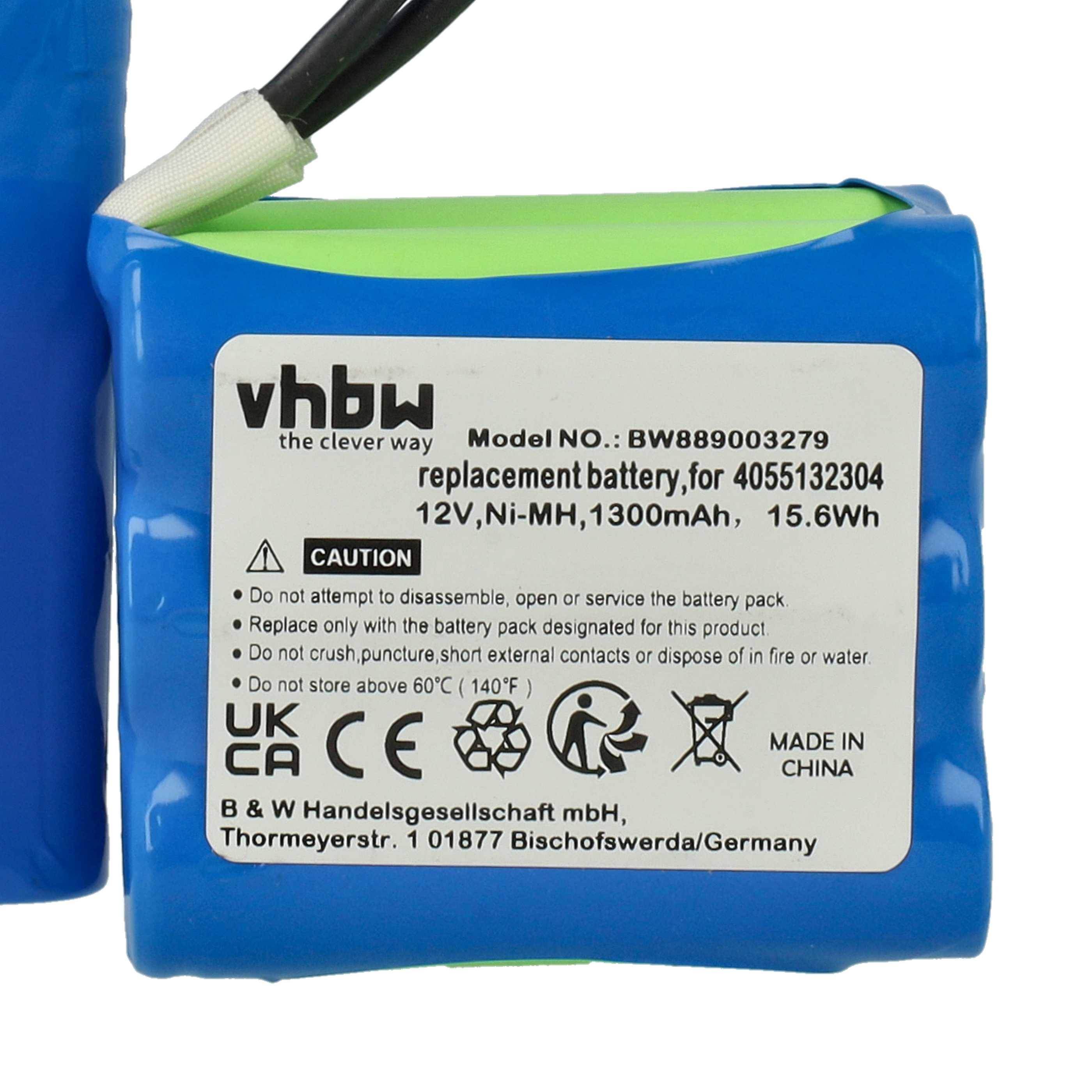 vhbw Akku kompatibel mit AEG AG903 90016558100, 90016575700 Staubsauger (1300 mAh, 12 V, NiMH)