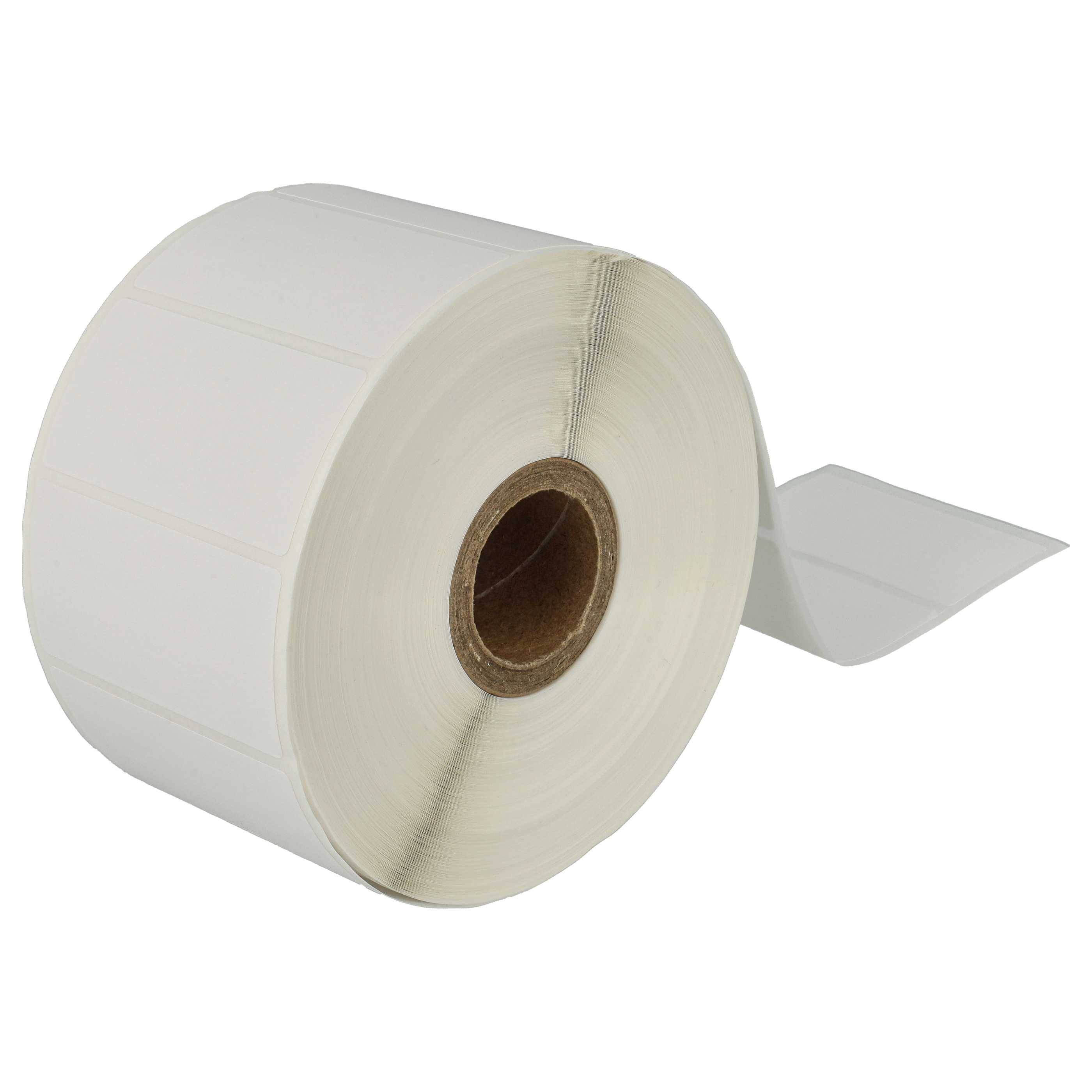vhbw 5x Etiketten-Rolle 51mm x 26mm (1552 Etiketten) kompatibel mit Brother TD-2130, TD-4100N, TD-4100, TD-4000, TD-2130N Etiketten-Drucker