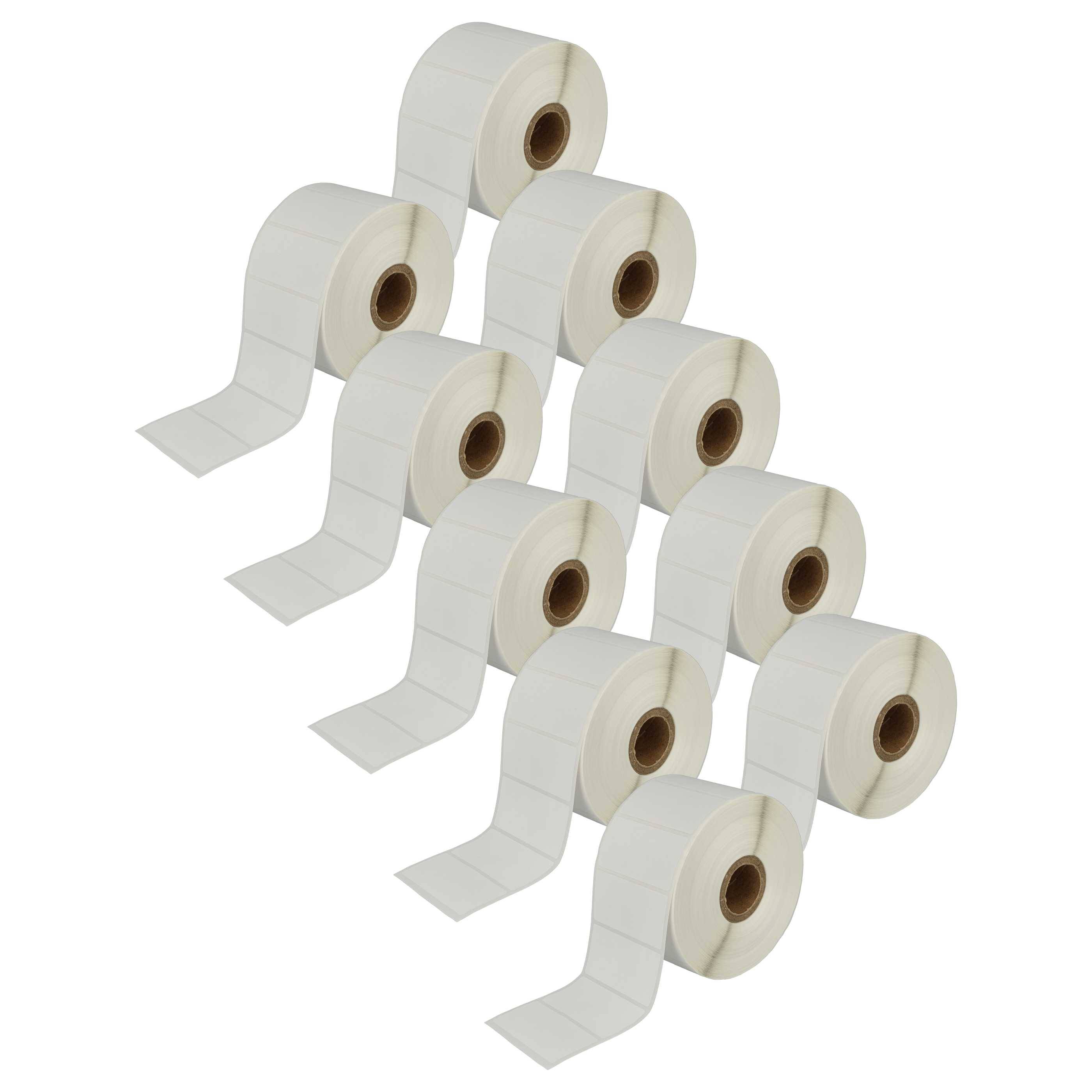 vhbw 10x Etiketten-Rolle 51mm x 26mm (1552 Etiketten) Ersatz für Brother RD-S05E1 für Etiketten-Drucker
