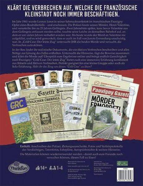 ThinkFun - Cold Case: Der letzte Zug