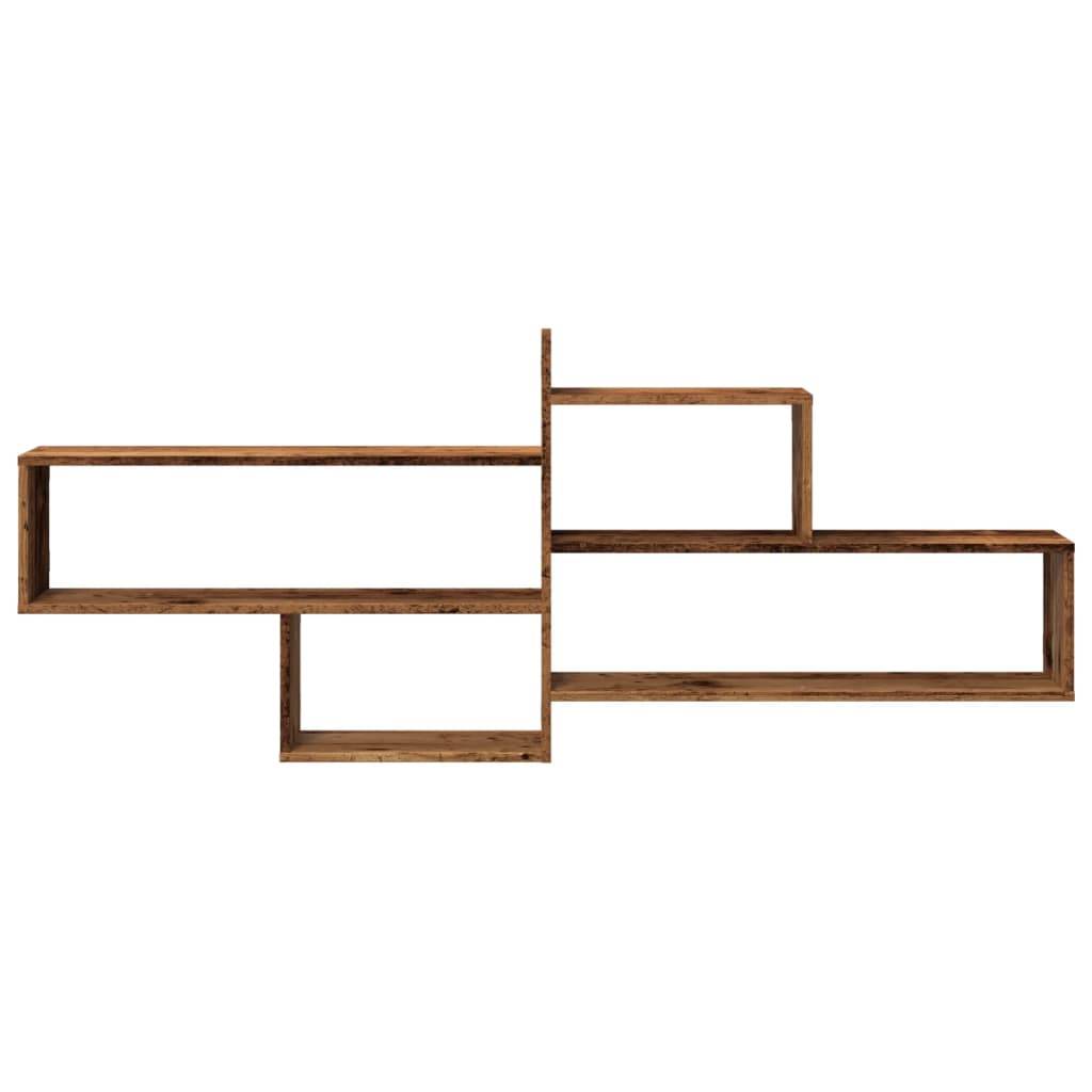 vidaXL Wandregal Altholz-Optik 167,5x18x68 cm Holzwerkstoff
