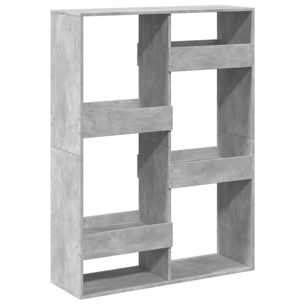 vidaXL Bücherregal Betongrau 100x33x135 cm Holzwerkstoff