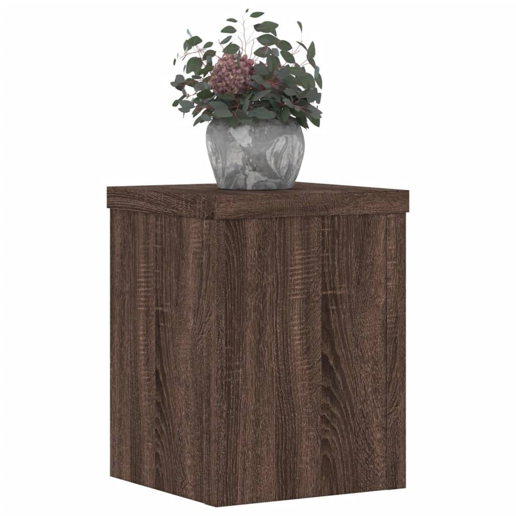 vidaXL Pflanzenständer 2 Stk. Braun Eiche 15x15x20 cm Holzwerkstoff
