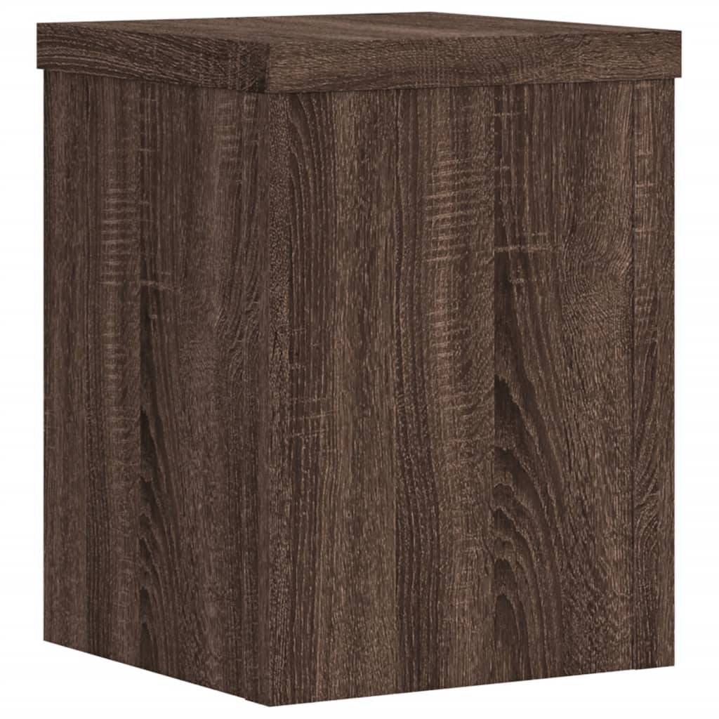 vidaXL Pflanzenständer 2 Stk. Braun Eiche 15x15x20 cm Holzwerkstoff