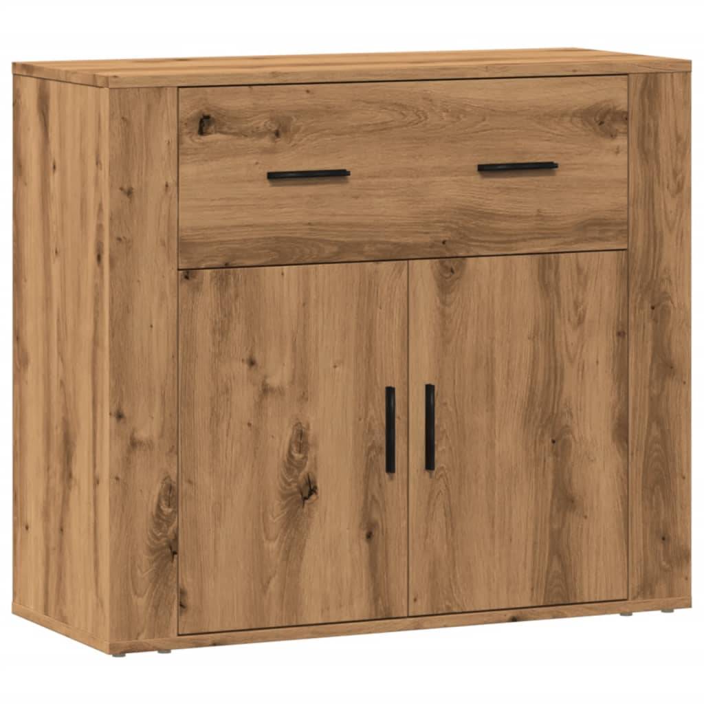 vidaXL Sideboard Artisan-Eiche 80x33x70 cm Holzwerkstoff