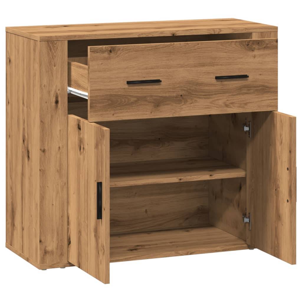 vidaXL Sideboard Artisan-Eiche 80x33x70 cm Holzwerkstoff