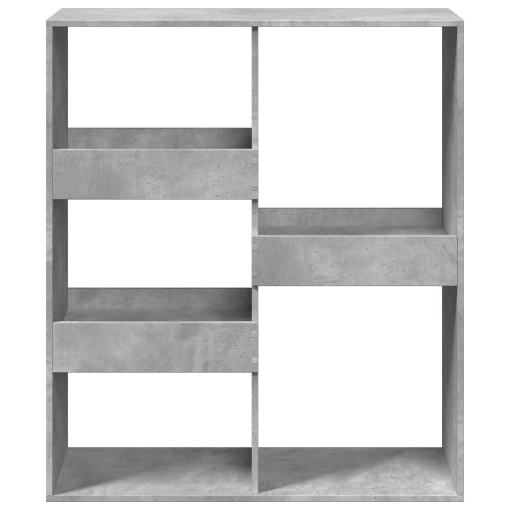 vidaXL Bücherregal/Raumteiler Betongrau 100x33x115 cm