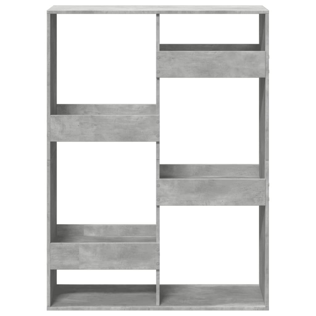 vidaXL Raumteiler Betongrau 100x33x135 cm Holzwerkstoff