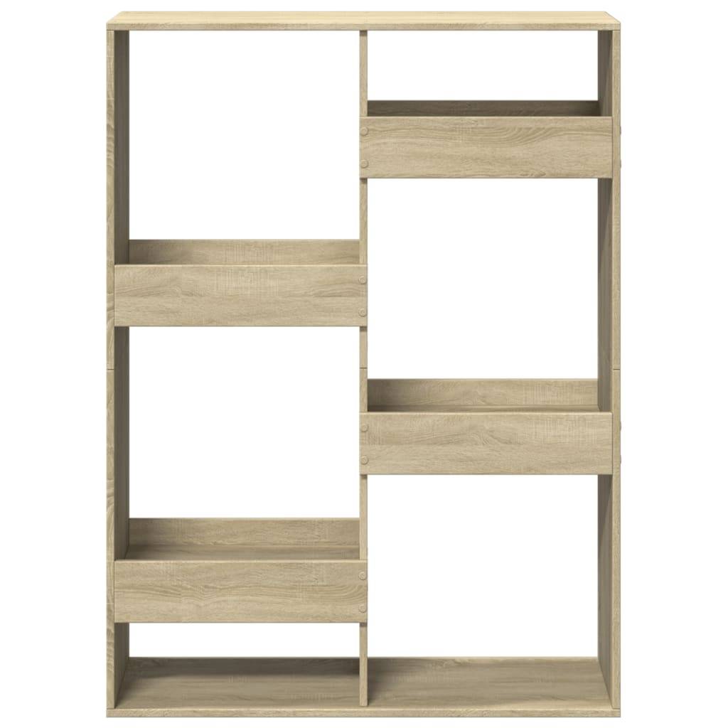 vidaXL Raumteiler Sonoma-Eiche 100x33x135 cm Holzwerkstoff