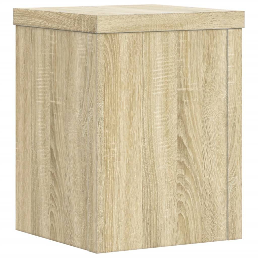 vidaXL Pflanzenständer 2 Stk. Sonoma-Eiche 15x15x20 cm Holzwerkstoff