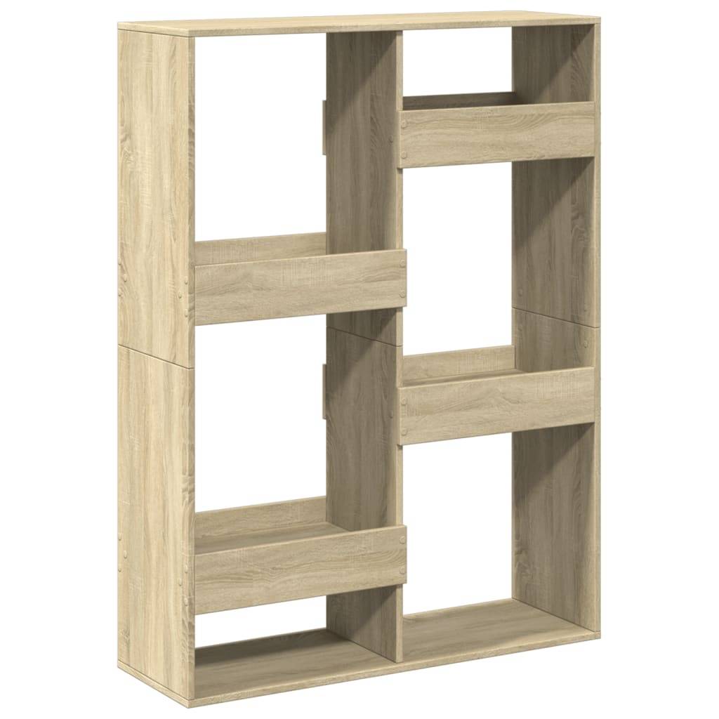 vidaXL Raumteiler Sonoma-Eiche 100x33x135 cm Holzwerkstoff