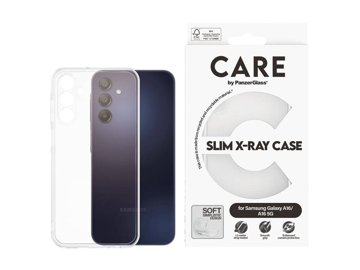 PANZERGLASS - CARE by PanzerGlass X-Ray - Hintere Abdeckung für Mobiltelefon - weicher Grund - Thermoplastisches Polyure