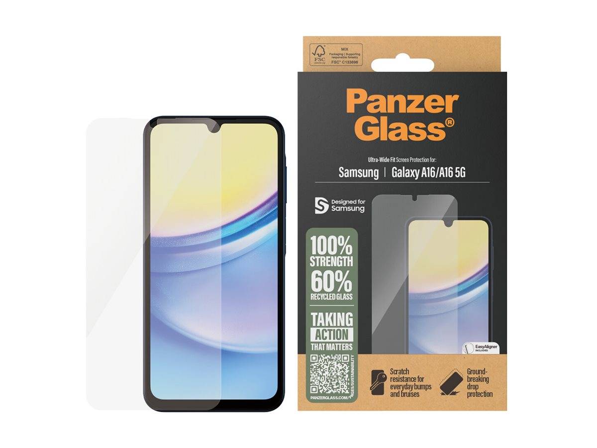 PanzerGlass - Bildschirmschutz für Handy - ultrabreite Passform