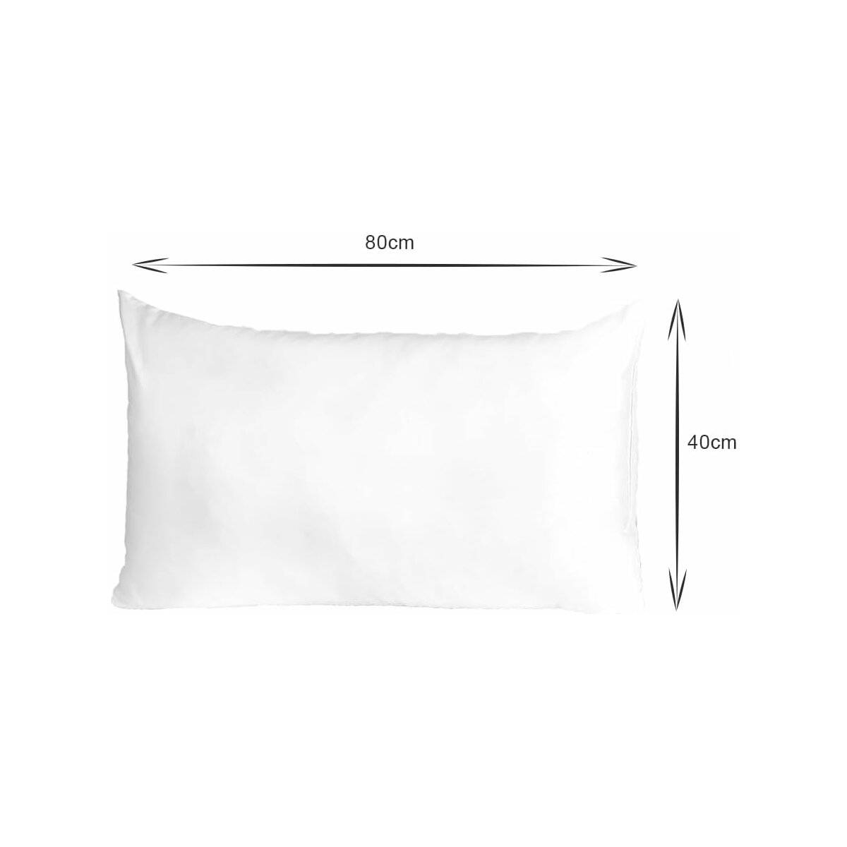 Kissen 2er Set, Kissenfüllung 40x80cm 1500g Weiches Mikrofaser - Kopfkissen Nacken und Kopf - Innenkissen Atmungsaktiv