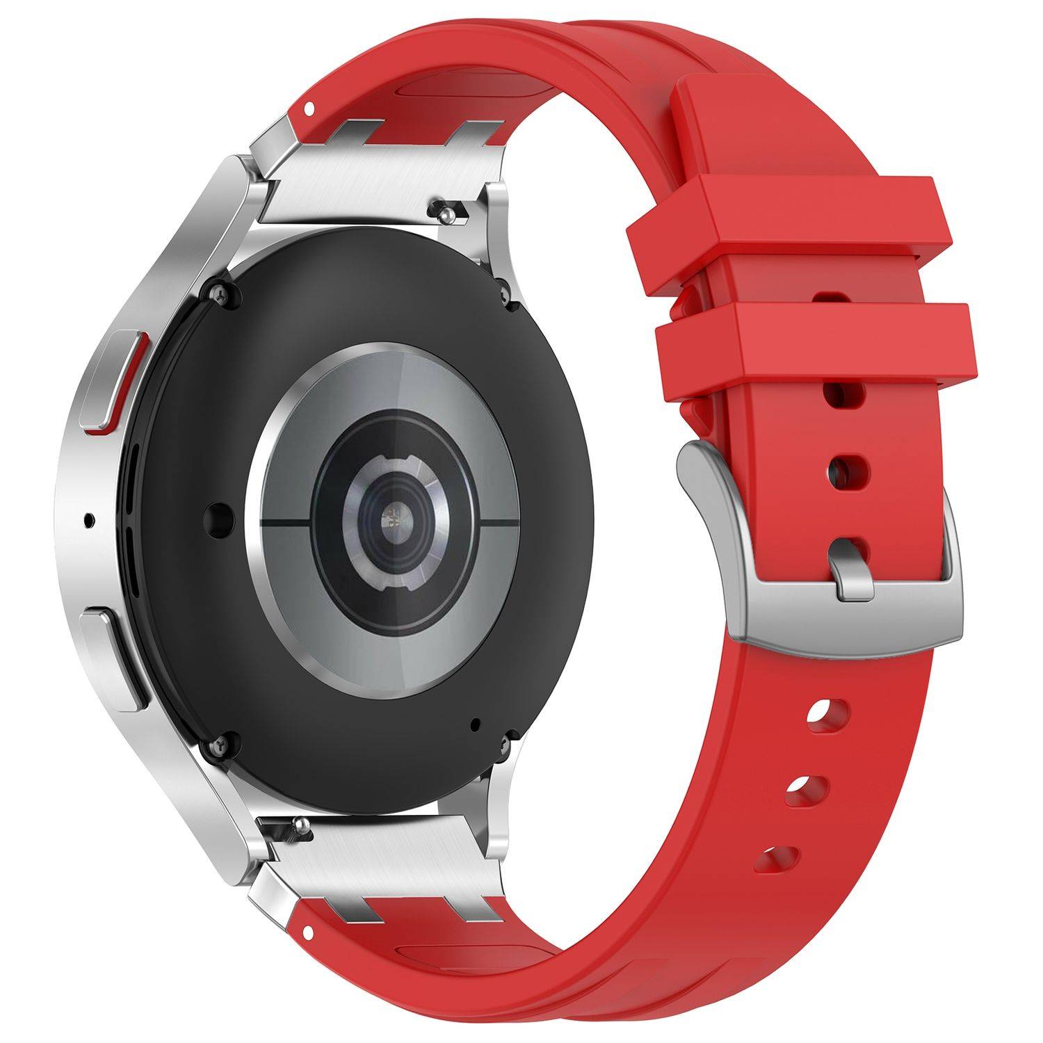 Für Samsung Galaxy Watch FE 40mm hochwertiges Silikon Arm Band Rot
