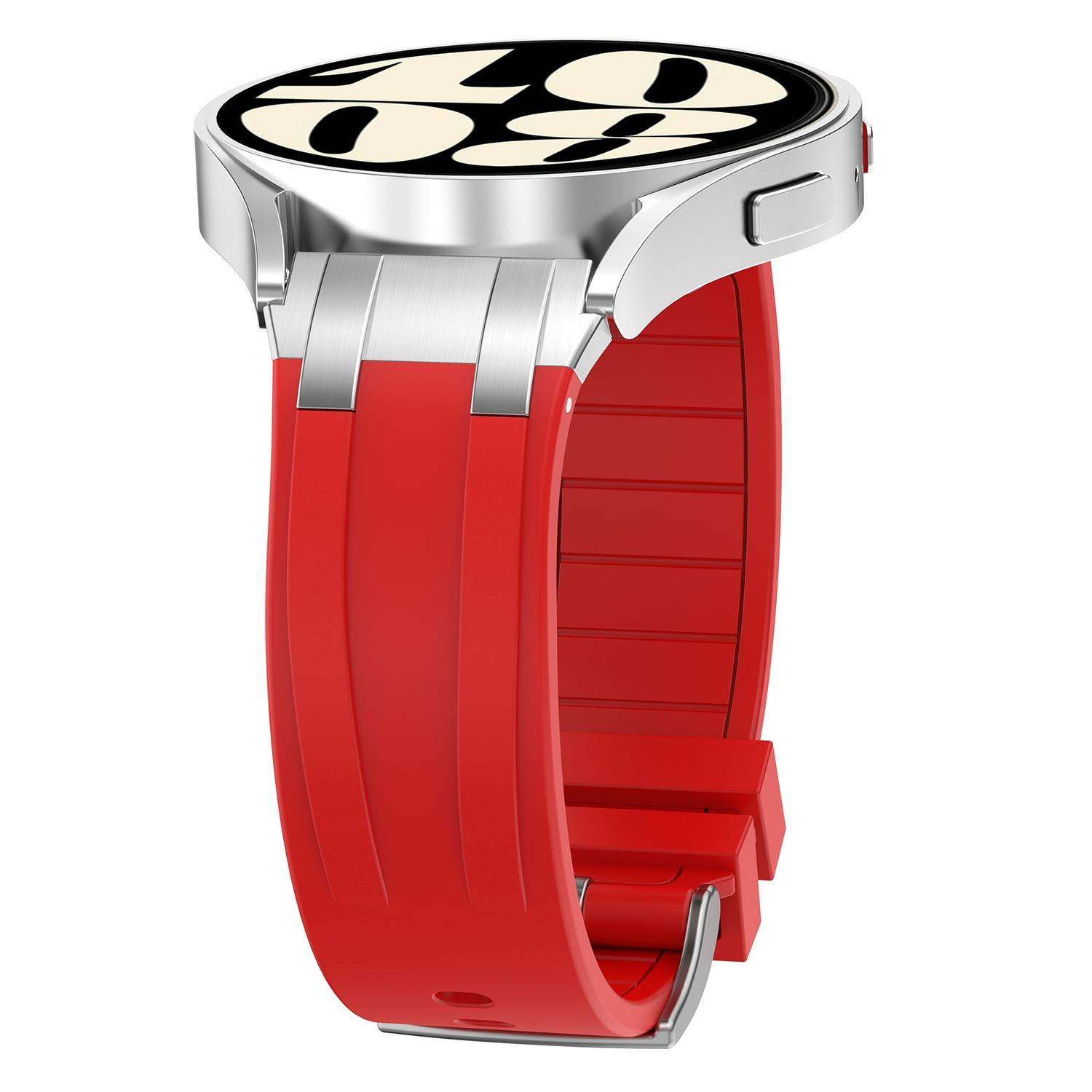 Für Samsung Galaxy Watch FE 40mm hochwertiges Silikon Arm Band Rot