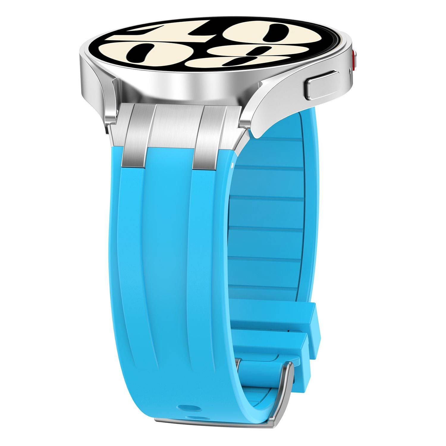 Für Samsung Galaxy Watch FE 40mm hochwertiges Silikon Arm Band H- Blau