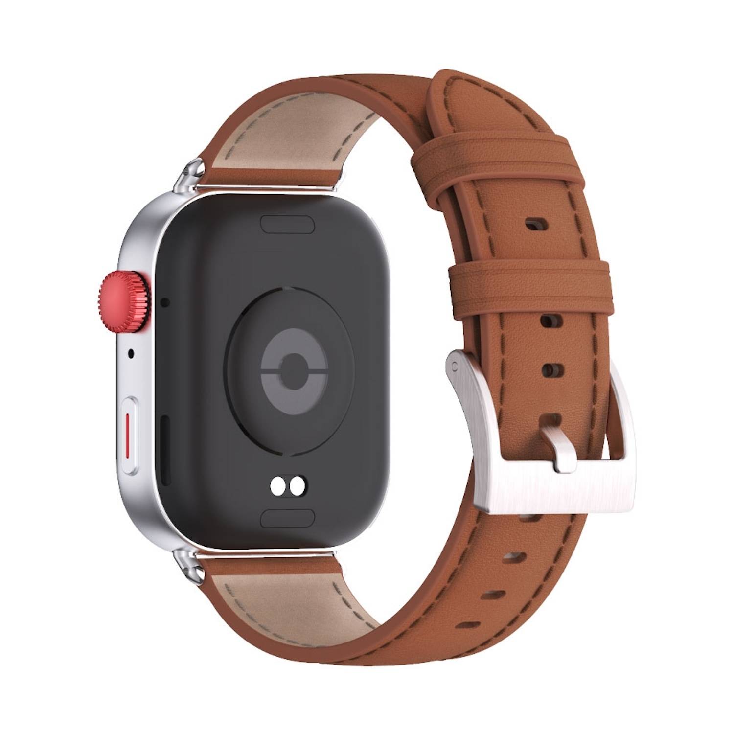 Für Huawei Watch Fit 3 Echt Leder Design Smart Watch Arm Band Braun 2