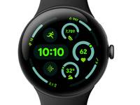 Google Pixel Watch 3 - 45 mm - Aluminium mattschwarz